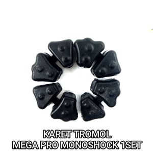 Karet Tromol Megapro Mono (Harga Per Set Isi 4) - Rubber Seat Bantalan Tahanan Ganjalan Ganjal Ganjel Ger Gear Gir Roda Belakang Honda Mega Pro Mono Skok Sok Shock CB 150 R Verza Versa