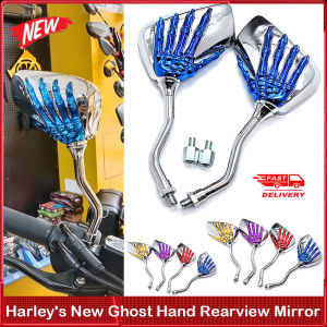 ⭐️【Local warehouse+COD】⭐Motorcycle Accessories Modified Ghost Hand Rearview Mirror HarleyS New Electric Car Ghost Claw Mirror Mirror
