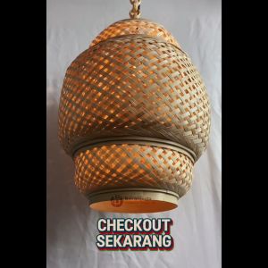 Kap Lampu Gantung Double/Lampu Hias Double/Lampu Hias Gantung/Lampu Cafe Unik Kerajinan B.CRAFTJOGJA