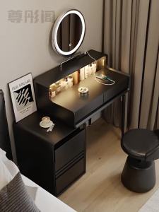 ZUNTONGGE | Bàn Trang Điểm Tiết Kiệm Không Gian với Tủ Đầu Giường và Gương Hiện Đại Sang Trọng Minimalist
