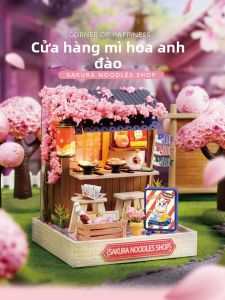 Bộ Xây Dựng Mô Hình Cửa Hàng Mì Anh Đào Nhật Bản DIY