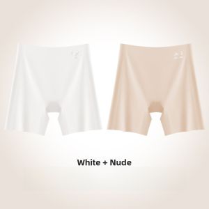 miiow | Ice Silk Seamless Thin Womens Safety Pants High Waist Briefs Shorts Non-Rolling Edge Summer Cool Foundation Liquid Cat Person