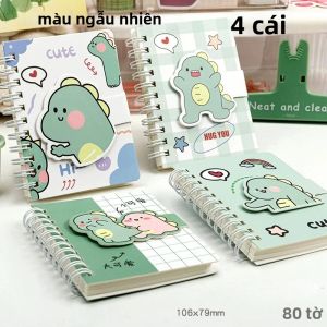 Sổ Tay Lò Xo Mini Capybara A7 Sổ Ghi Chép Bỏ Túi Màu Vàng Giấy 80 Tờ Văn Phòng Phẩm Nhỏ Gọn Dễ Thương Dành Cho Học Sinh