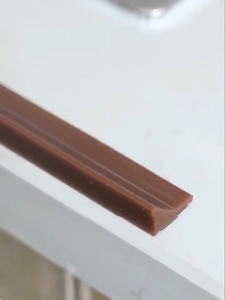 Silicone Water Barrier Strip Bathroom Kitchen Countertop Waterproof Self-Adhesive Seal Strip ﻿Dry-Wet Separation