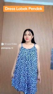 DRESS LOBEK BALI PENDEK MOTIF DASTER LOBEK RAYON