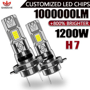H7 LED Headlight CANBUS Error Free Lights for Car 1000000LM 1200W Super Bright Turbo Auto Bulb Customized LED Chips Lamp 12V 24V