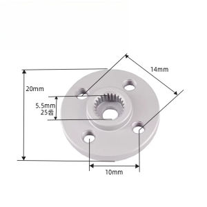 Aluminum Metal Small Disc 25T Standard Servo Arm Horn Universal Metal Servo Disc Robot Special MG995 MG996 ACE Robot Standard