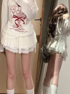 2025 New Fashion Korean Style Slim Fit Long Sleeve Shoulder Bared Casual Loose Womens T-shirt Base Shirt Top for Daily Wear