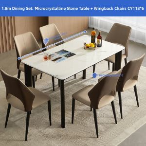 Marble New Household Luxury Rectangular Dining Table