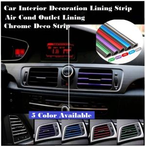 Car Interior Decoration Lining Air Cond Lining Chrome Decor Strip Car Interior Lining DF Strip Grid Reflective Lining Moulding Trim Strip Dashboard Sticker Lining Gap Strip Car Accessories Axia Myvi Saga Persona bezza aruz viva kenari kelisa alza wira