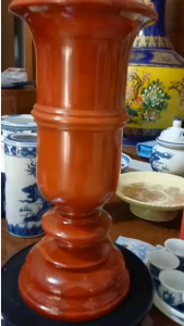 Ống Đựng Nhang Bằng Gỗ Hương – Dùng Trên Bàn Thờ Gia Tiên Cao 30cm x 13 cm