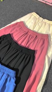 Celana Kulot Wanita Korea Style Neoya Celana Panjang Casual Bahan Sifon
