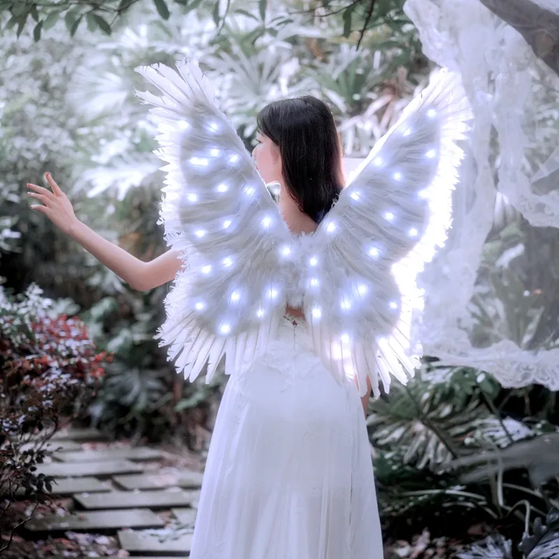 LED Light Feather Wings Angel Wings Adult and Children Photo Model