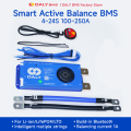 BMS Smart 100BALANC Bluetooth wifi 4s 8s 17s 20s 24s / 60A 80A 100A 150A Balanced current 1A Real time monitoring for comprehensive balance for Lifepo4 NMC battery. 