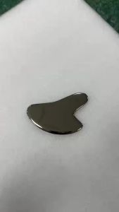 Stainless Steel Gua Sha Board Heart Shape Muscle Massage Tissue Therapy Scraping Plate Promote Blood Circulation Body Rela