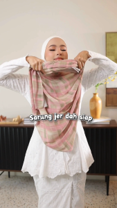 Aralyn Babes Printed Instant Shawl (Checkered) - Instant Shawl / Slip-On Hijab / Instant Hijab / Instant Scarve / Head Scarve