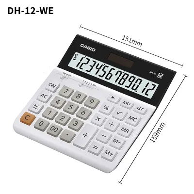 Casio | CASIO DH-12 Business Calculator - Designed for Accounting & Financial Office Use Minimalist Cute Compact & Stylish with Larg
