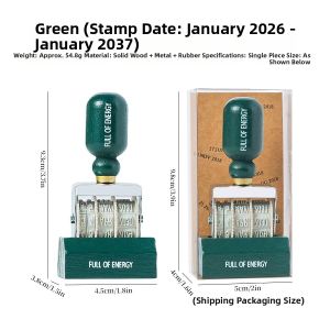 Journal GO | Creative Retro Wooden Roller Date Stamp