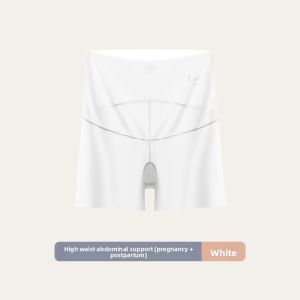Miiow | Ice Silk Seamless Maternity Underwear Thin Bottom High Waist Short Pants Summer Breathable Comfortable Women Pregnant Innerwear