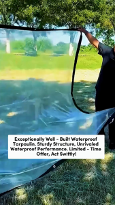 *ส่งเชือก* ผ้าใบกันน้ำ PVC ผ้าใบกันแดด (มีตาไก่) ผ้ายางกันแดดฝน ผ้าใบกันแดดฝน ผ้าใบ ผ้าใบบังแดดฝน ขนาด