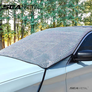 SEAMETAL Universal Car Front Windshield Cover Auto Sunshade Snow Ice Protection Cover Winter Summer Windshield Shield