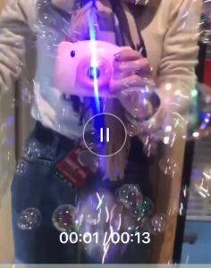 Máy Ảnh Chú Heo Con Thổi Bong Bóng Siêu Đáng Yêu - Đồ Chơi Thổi Bong Bóng Cho Bé