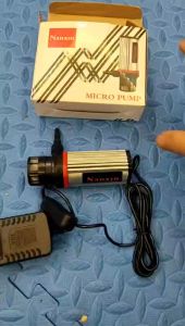 Máy bơm nước 12v vỏ nhôm xịn xò kèm dây nguồn cho máy cắt rãnh tường bể cá... -bơm mini