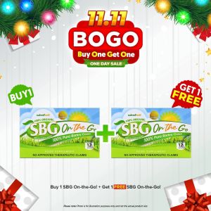 SBG On the Go 12 sachet per box BOGO SALE buy one get one