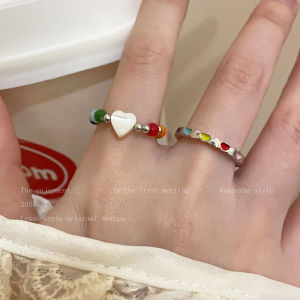 Nhẫn Hạt Nhiều Màu Sắc Cho Nữ Nhẫn Trỏ Trang Trí Nhẫn Hở Thiết Kế Độc Đáo Nhẫn Ngón Trỏ Nhẫn Thời Trang Nhẫn Đính Đá