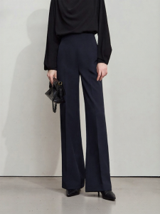 AMII | Autumn New Minimalist Business Straight Leg High Waist Pants