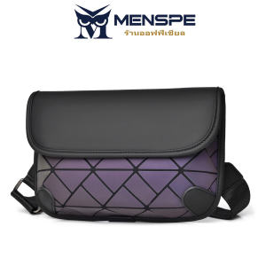 MENSPE กระเป๋าสะพายข้าง กระเป๋าคาดไหล่แบบแฟชั่นชาย กระเป๋าคาดหน้าอกแบบกันน้ำ กระเป๋าสปอร์ตลำลองแบบเรียบง่ายสำหรับนักเรียนชายและวัยรุ่นคาดลำตัวแบบจุได้มาก