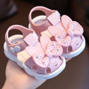 Girls Sandals Summer 0-3 Years Old Children Baby Soft Bottom Non-Slip Outer Wear Pump Infant Buckle Toddler Shoes