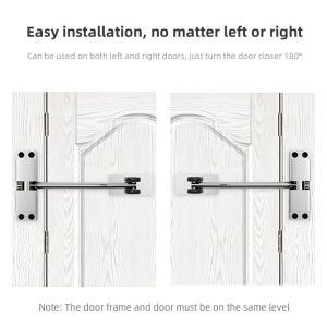 Stainless Steel Household Automatic Spring Door Hydraulic Buffer Door Stopper Closer Door Swing Closing Device Can Adjust The Door Furniture Door Hardware Simple Installation Resistance Slow Spring Spring Back Device Special For Wooden Door