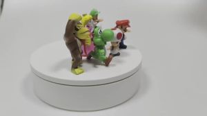 Bandai | 2026 New 6-piece Set Cartoon Super Mario Figurine Cake Decoration Display Shelf Birthday Dessert Dress-up Gift