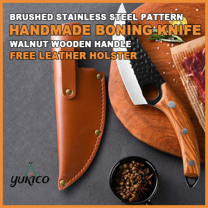 【Free leather case】Stainless Steel Kitchen Knife Hand Forged Multifunctional Household Professional Cleaver