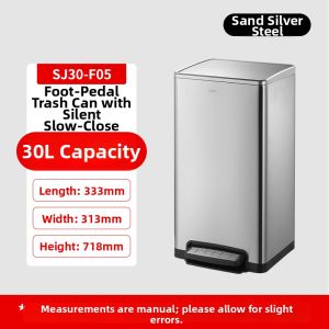 GNF | Silent Large Capacity Commercial Trash Can 50L