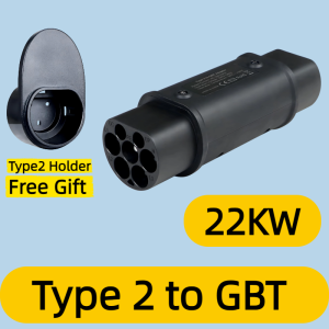 Kolanky 32A 7.2KW Type 2 To Type 1 Adapter 22KW Type 2 To GBT 7.2KW Type 1 To Type 2 Adaptor 7.2KW Type 1 To GBT Conventor