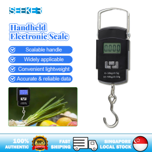 【✅SG stock】Handheld Digital Luggage Scale 50KG Portable Hanging Hook Scale LCD Display Travel Scale Fishing Scale