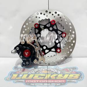 Paket Kaliper 2P S6R/T + Disc Cakram Sunstar 220MM + Breket Beat Mio Mio Sporty Vega Z Xeon Spacy Vario Scoopy Genio Jupiter MX Jupiter Z1 Vega Zr Vega RR