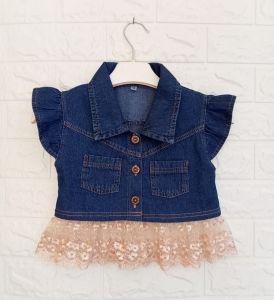 Rompi Vest Tile Super Premium / Rompi Anak / Vest Anak / Rompi Jeans / Vest Jeans Variasi Tile