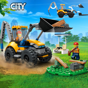 New Series 61 Childrens Day Building Blocks Digger Crane Car Assembly Toys for Boys Educational Construction Vehicles