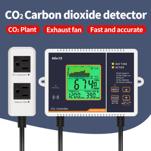 เครื่องวัดก๊าซคาร์บอนไดออกไซด์ควบคุม CO2 W/ในตัวลำแสงคู่เซ็นเซอร์ NDIR การตรวจหาอัตโนมัติฟังก์ชั่นคืนวัน