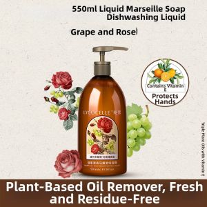 LYCOCELLE Food Grade Dish Soap for Home Use with Bactericidal and Oil Removal