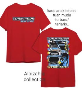 kaos anak bis telolet kids tuan muda bhn cotton combet 24s size 1-12thn lgi trend lterbaru..