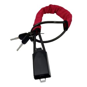 Universal Anti Theft Car Device Car Lock Car Theft Prevention with 3 Keys Steering Wheel Lock Seat Belt Lock for CarSUVJeepRV