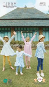 Libby Baby Anna Dress Gaun Dress Anak Perempuan