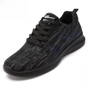 Warrior รองเท้าผู้ชายรองเท้าผ้าตาข่ายระบายอากาศรองเท้าวิ่งผู้ชายรองเท้าทำงานพื้นนิ่มรองเท้ากีฬาลำลองแมทช์ง่ายน้ำหนักเบากันลื่นสำหรับผู้ชาย