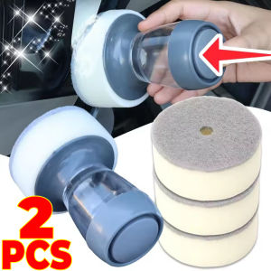 2 cái xe hơi phổ thông đánh bóng hình bánh xe waxing lốp làm sạch đường viền xốp mút chuyên dụng bàn chải tự động lớp sơn phủ bông lau sàn có bôi sáp công cụ