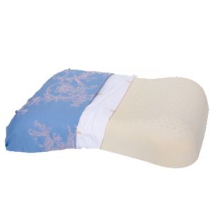 Natural Latex Neck Support Pillow Core RoyalLalex Home Use Adult Massaging Neck Pillow Wave Pattern Single Person Bedroom Use