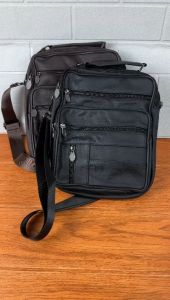 Tas Selempang Kulit Sapi Pria Model Korea Premium Desain Kasual & Elegan